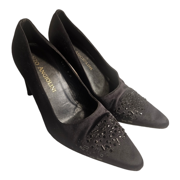 Enzo Angiolini Satin Pumps/Pointy Toe Pumps - Picture 4 of 9